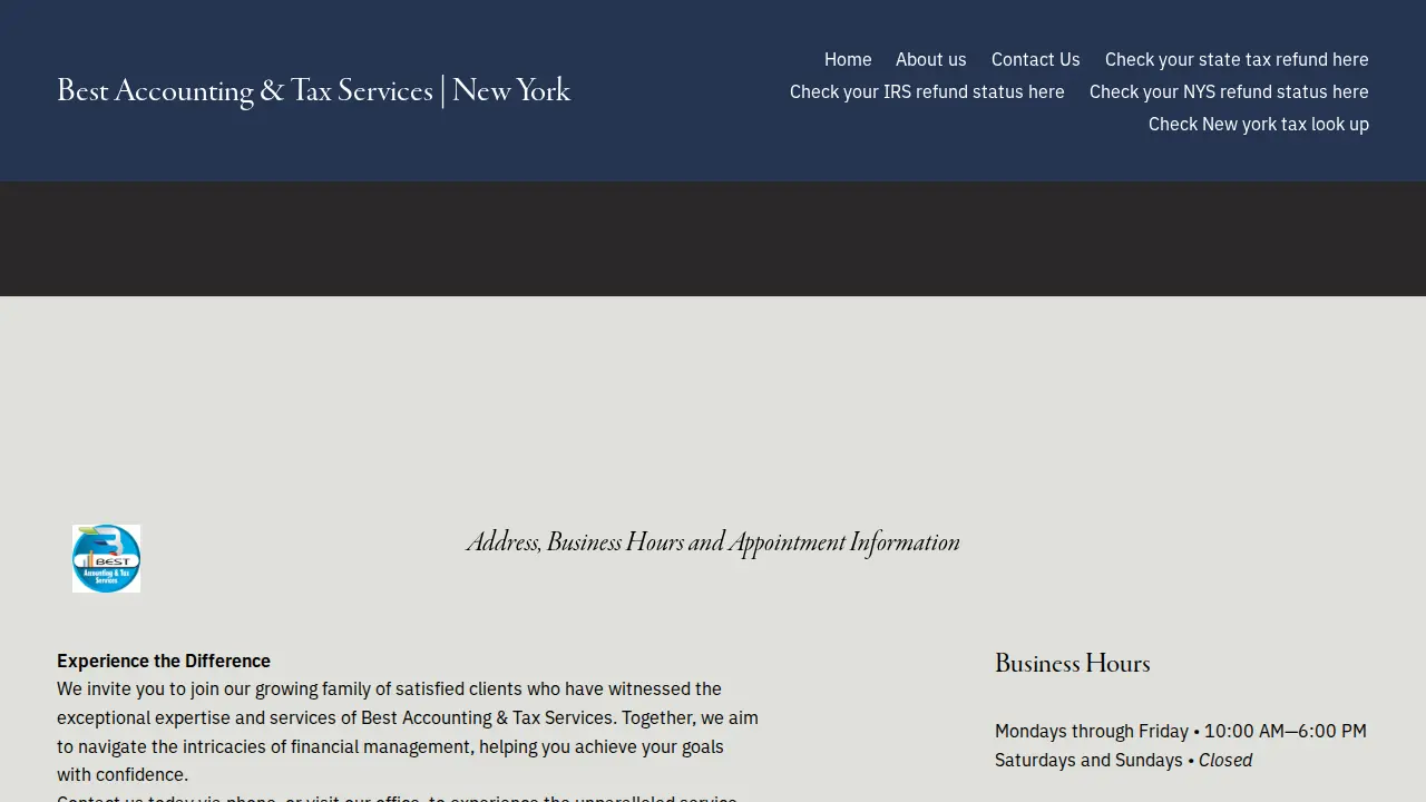 Best Accounting & Tax Services page