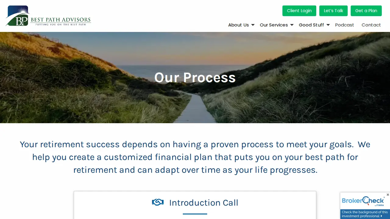 Best Path Advisors page
