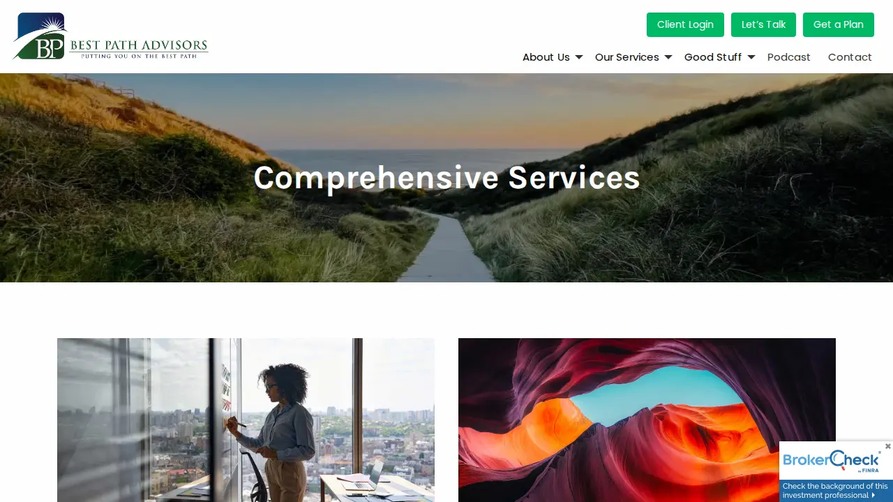 Best Path Advisors page