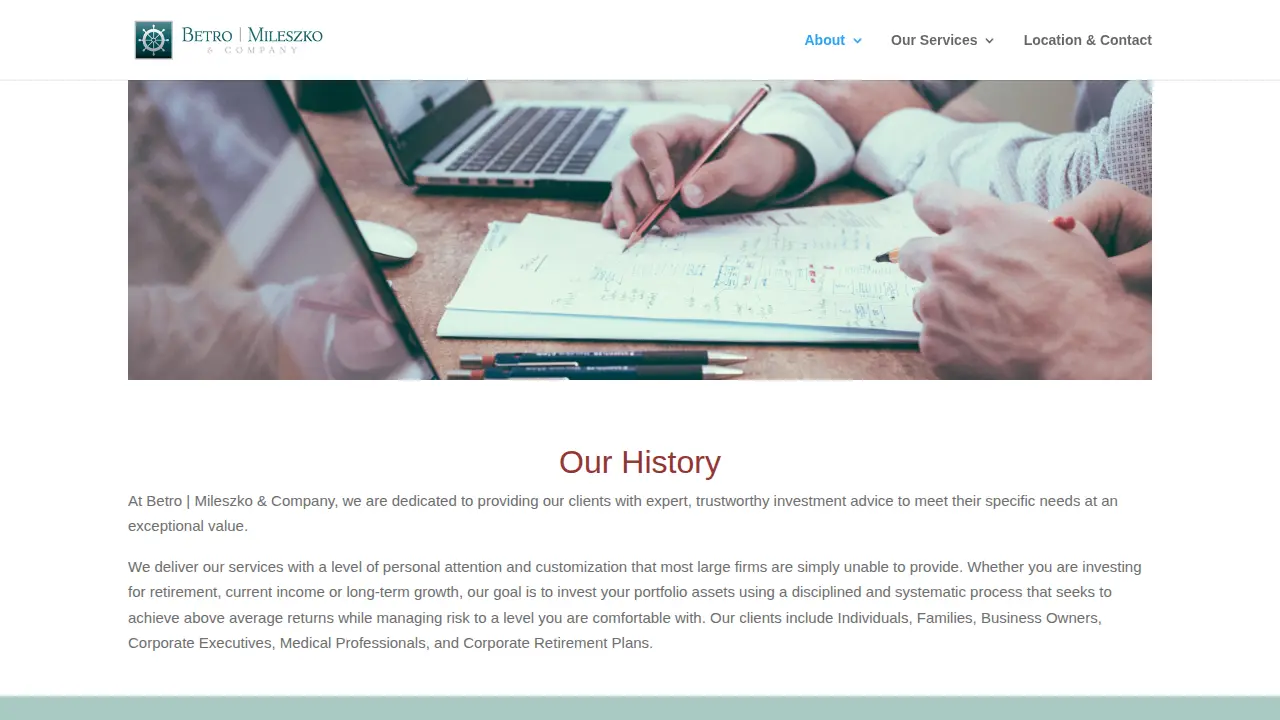 Betro Mileszko & Company page