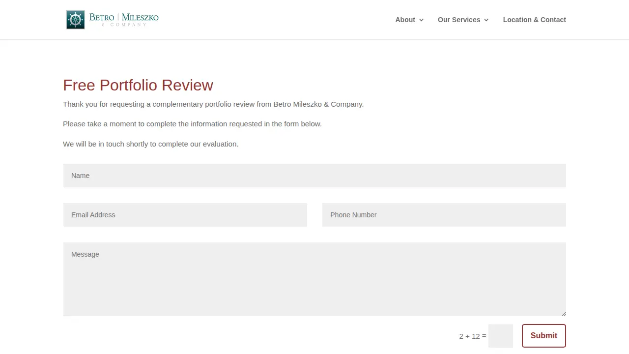 Betro Mileszko & Company page