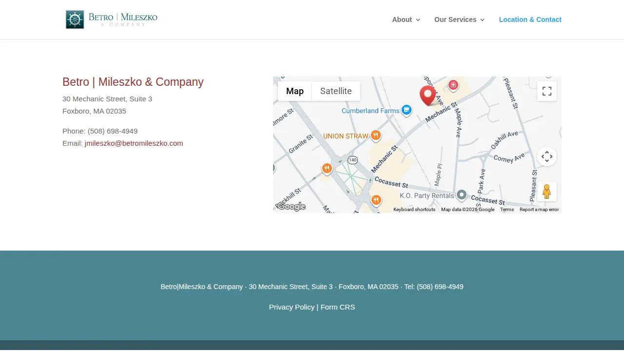 Betro Mileszko & Company page