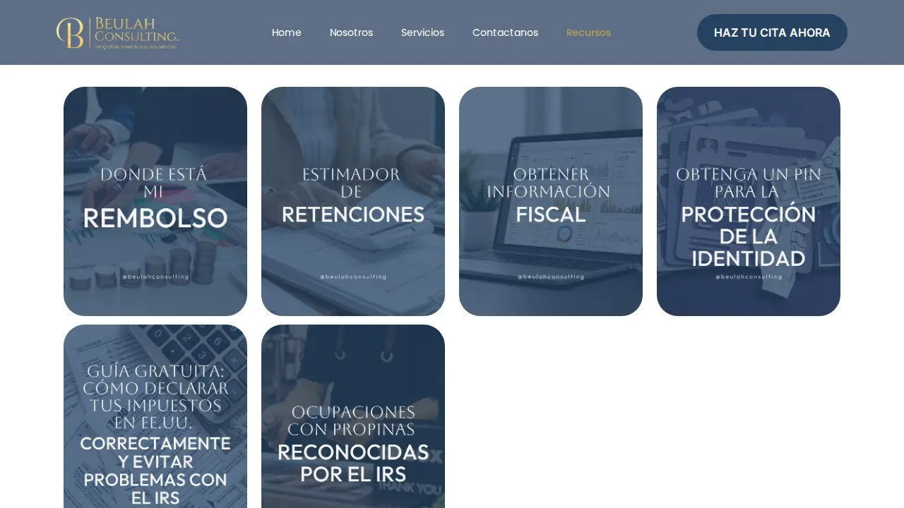 Beulah Consulting page
