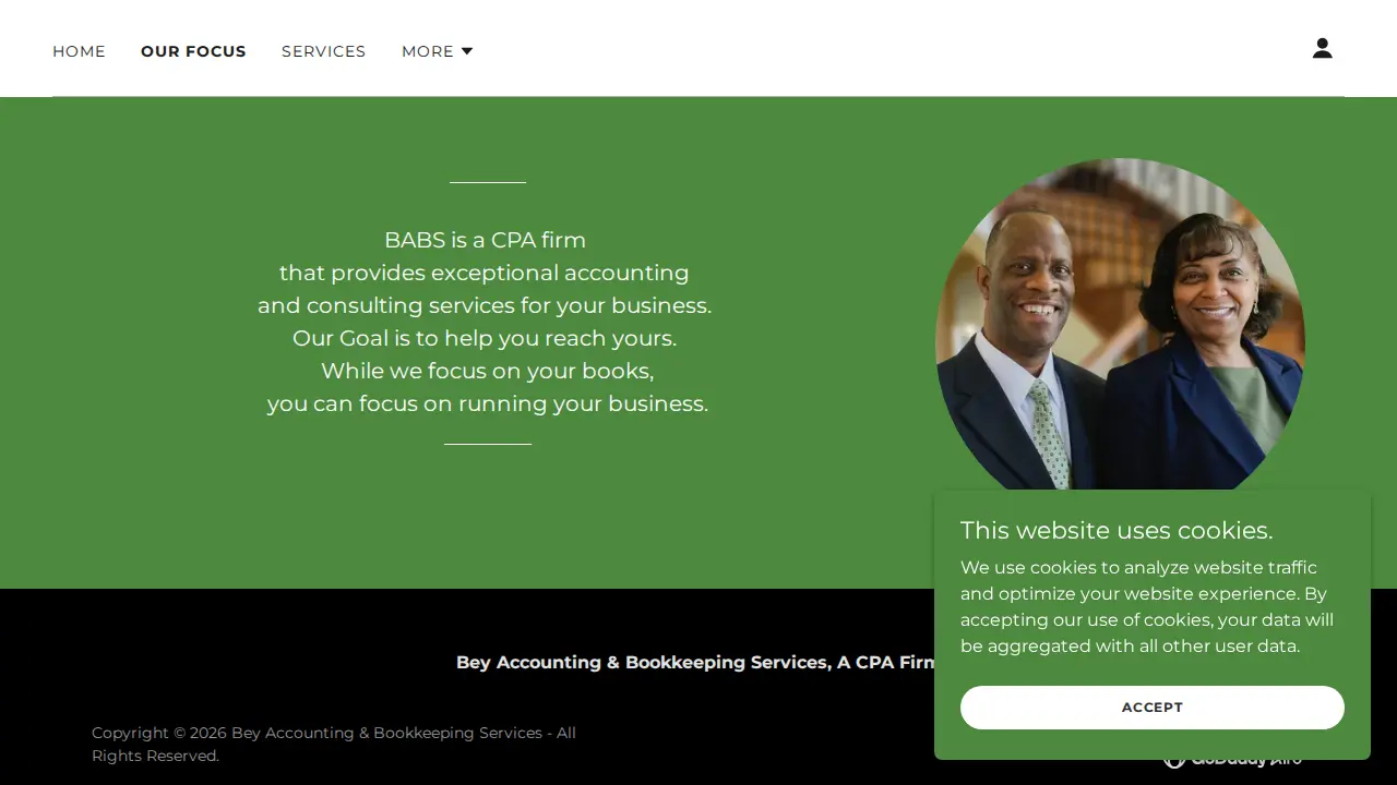 Bey Accounting and Bookkeeping Services, A CPA Firm page