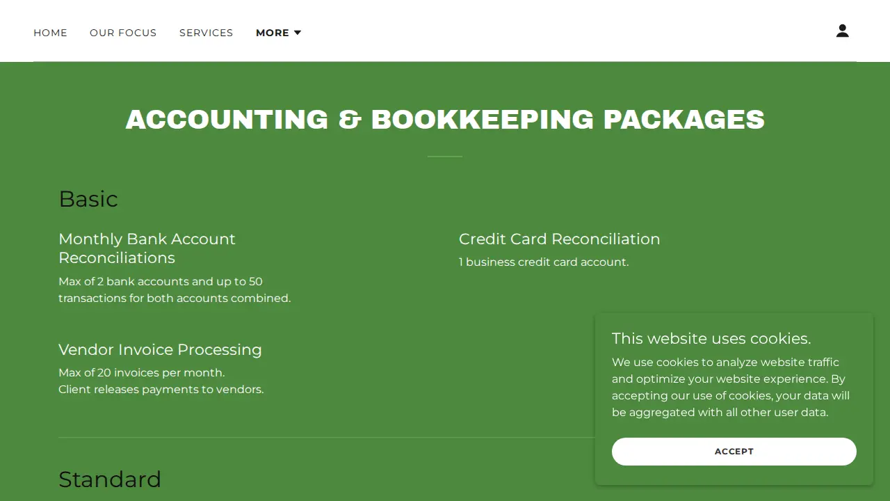 Bey Accounting and Bookkeeping Services, A CPA Firm page
