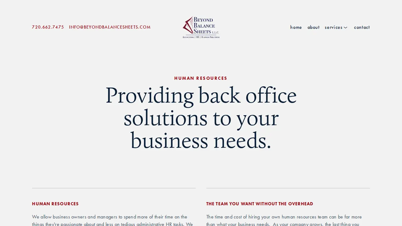 Beyond Balance Sheets, LLC page