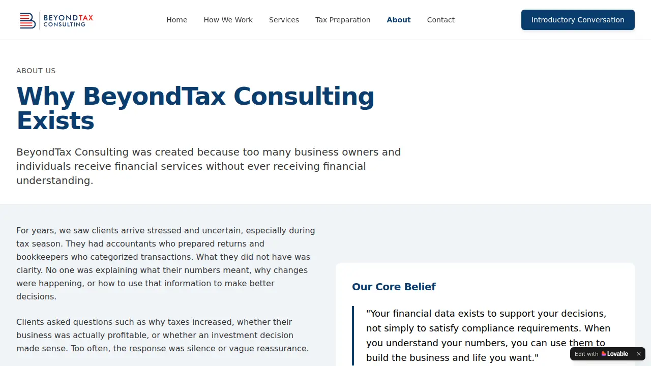 BeyondTax Consulting, LLC page