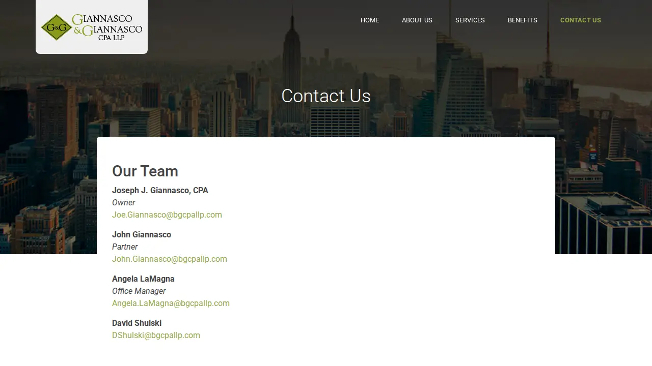 Joseph Giannasco CPA, LLC page
