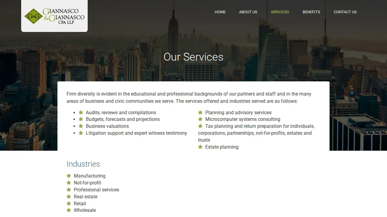 Joseph Giannasco CPA, LLC page