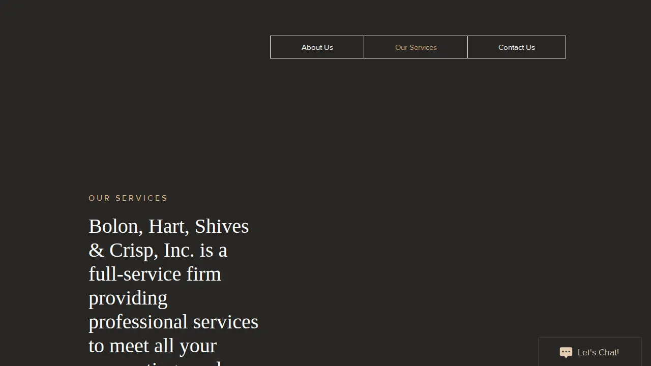Bolon, Hart, Shives & Crisp, Inc. page
