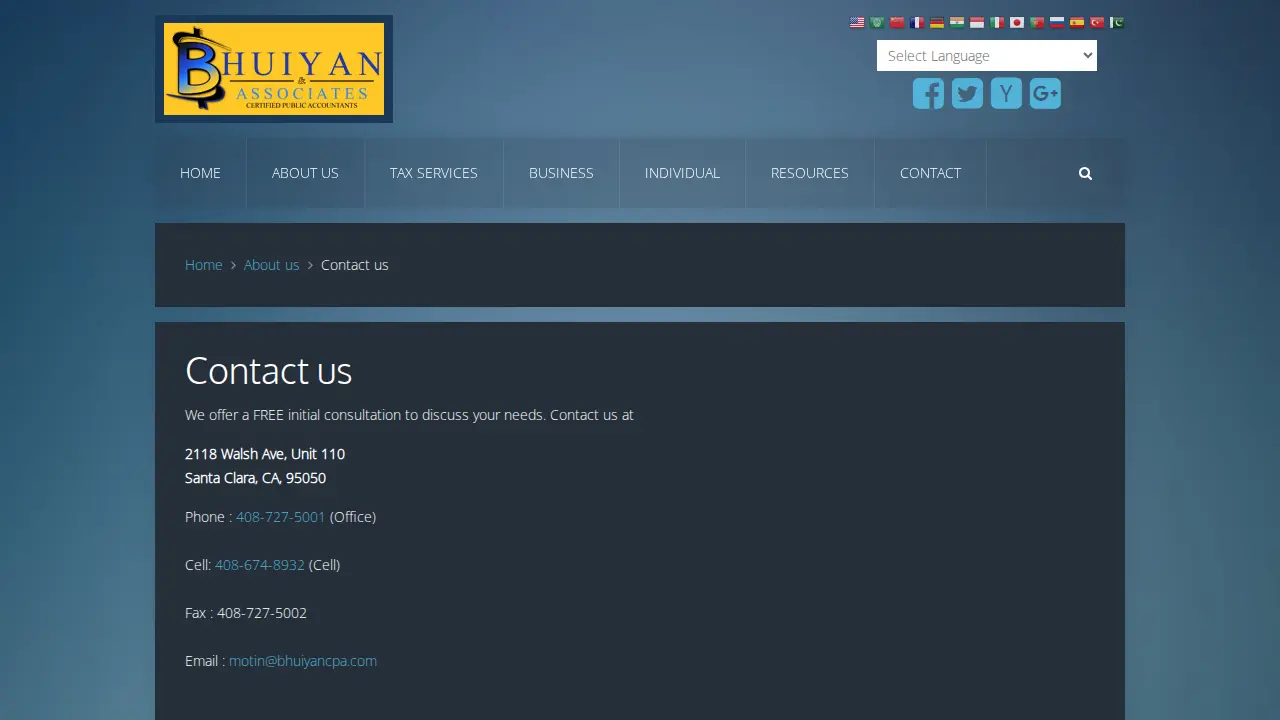 Bhuiyan & Associates, CPA page