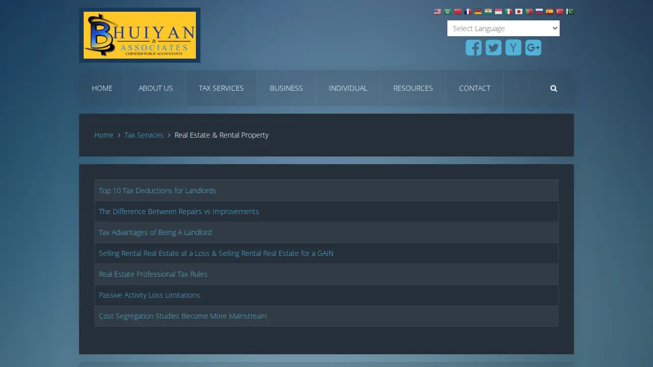 Bhuiyan & Associates, CPA page