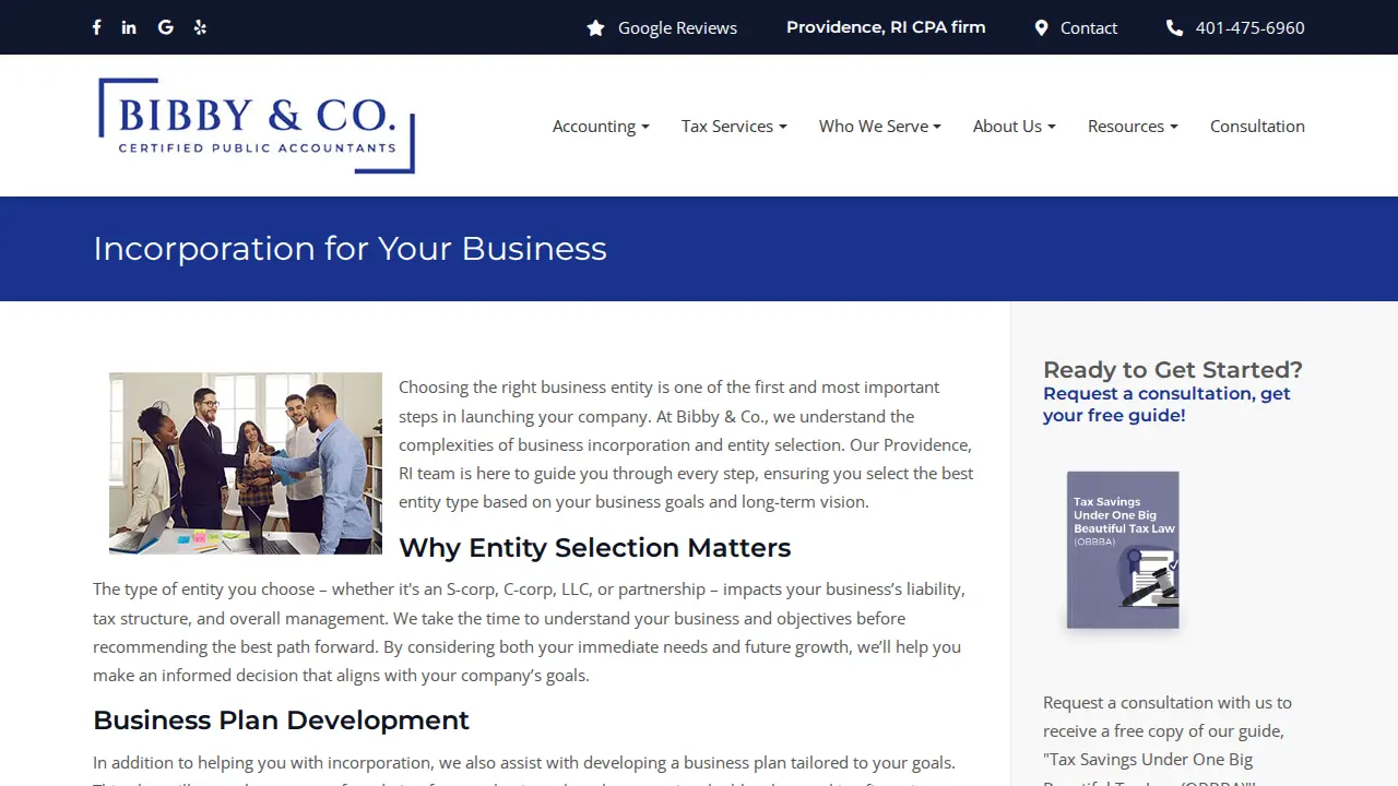 Bibby & Co. CPA's page