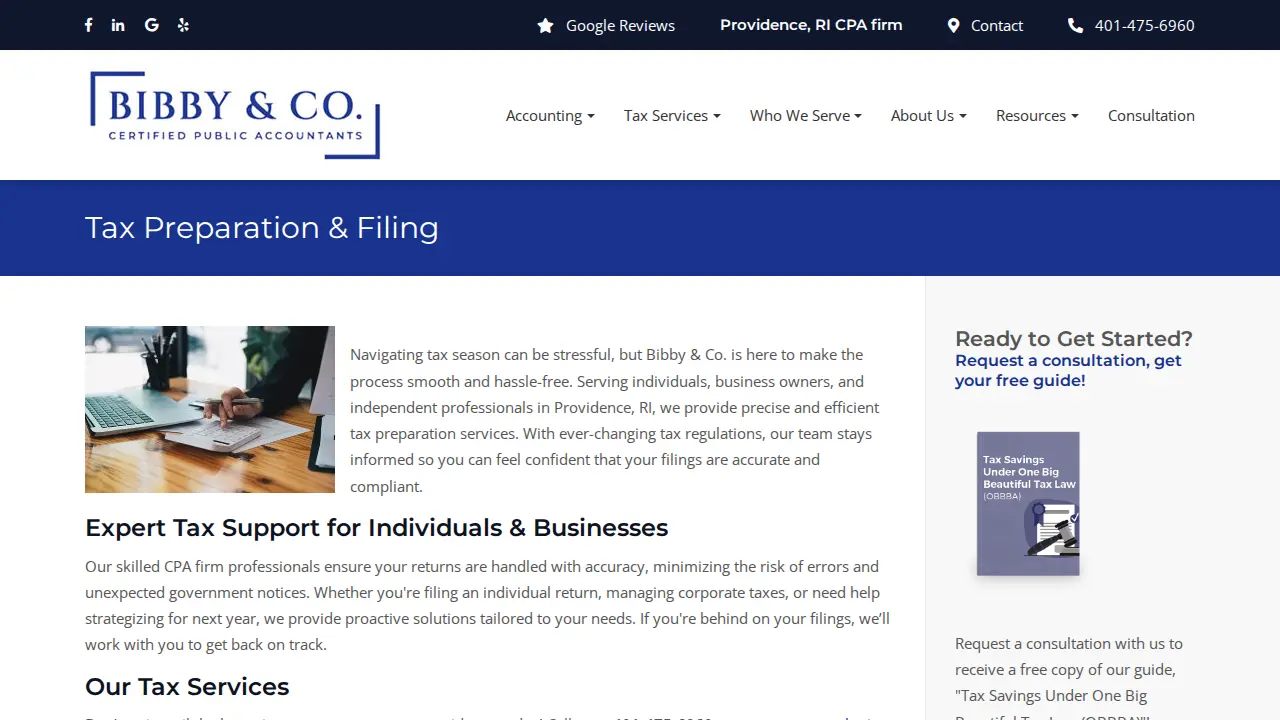 Bibby & Co. CPA's page