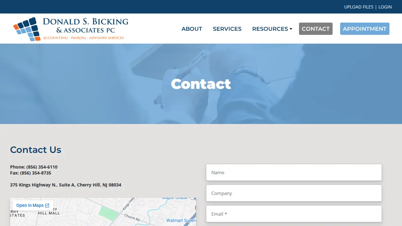 Donald Bicking & Associates page