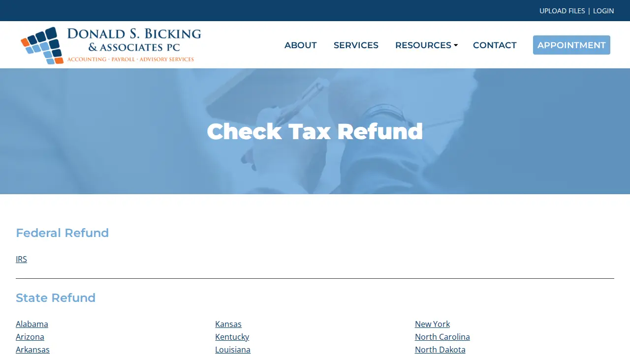 Donald Bicking & Associates page