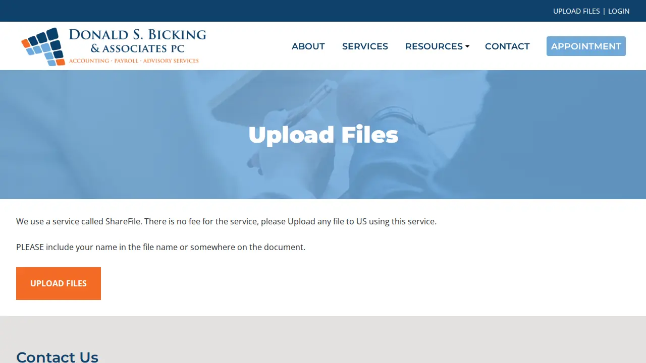 Donald Bicking & Associates page