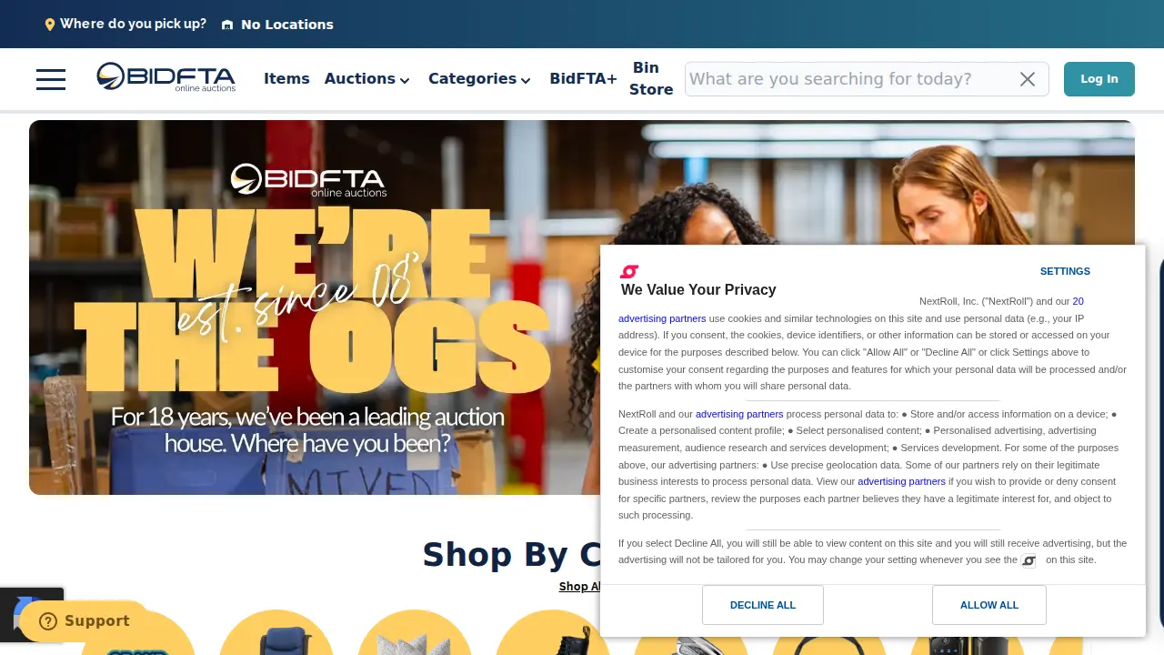 BidFTA page