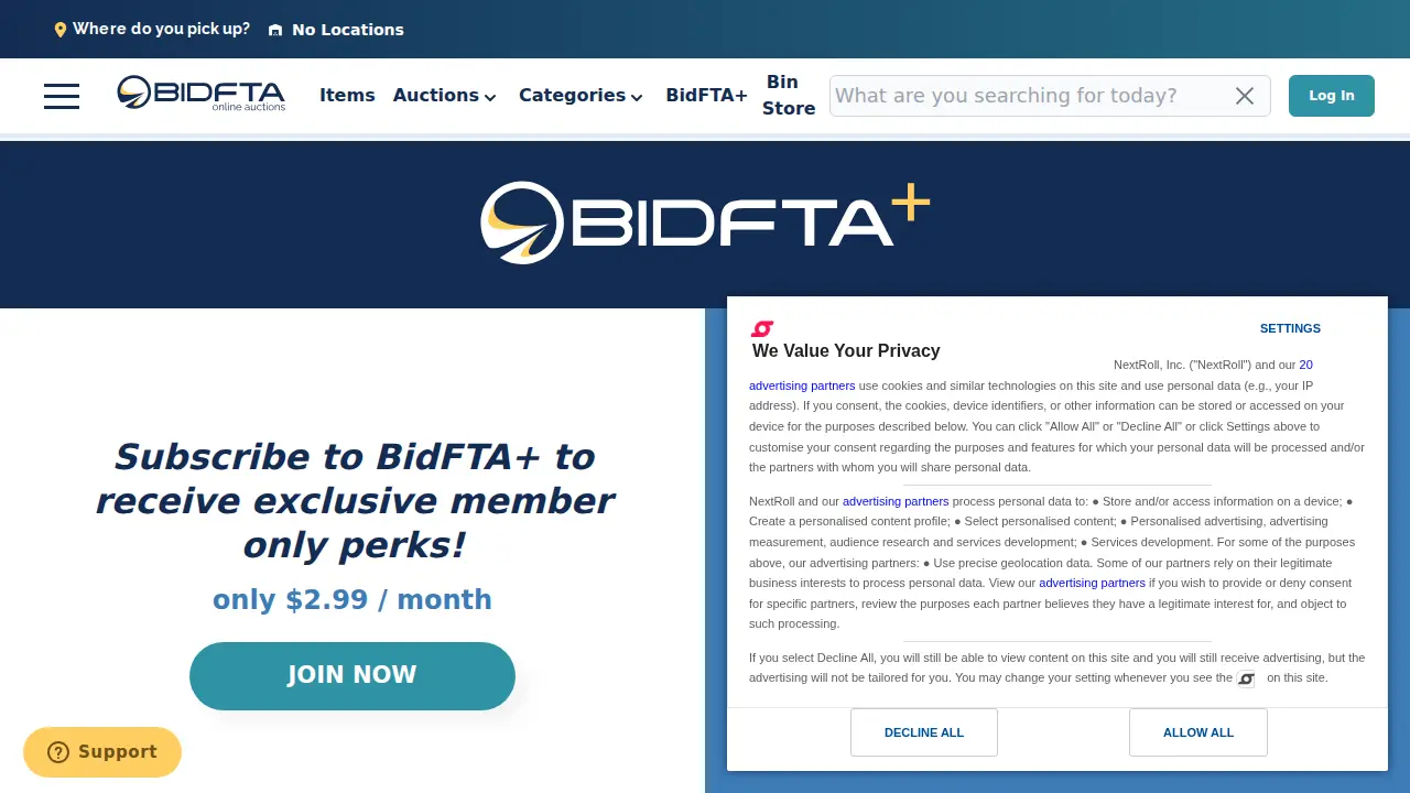 BidFTA page
