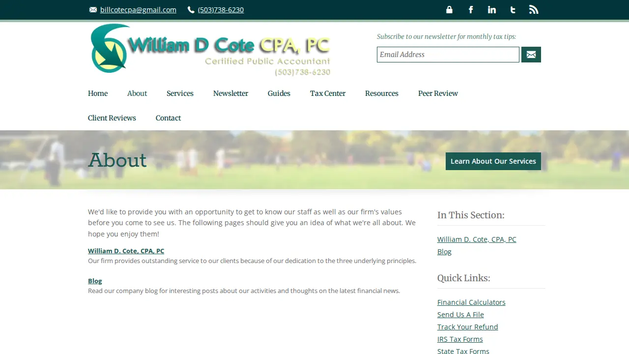 Cote William D CPA page