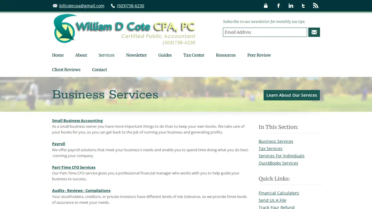 Cote William D CPA page