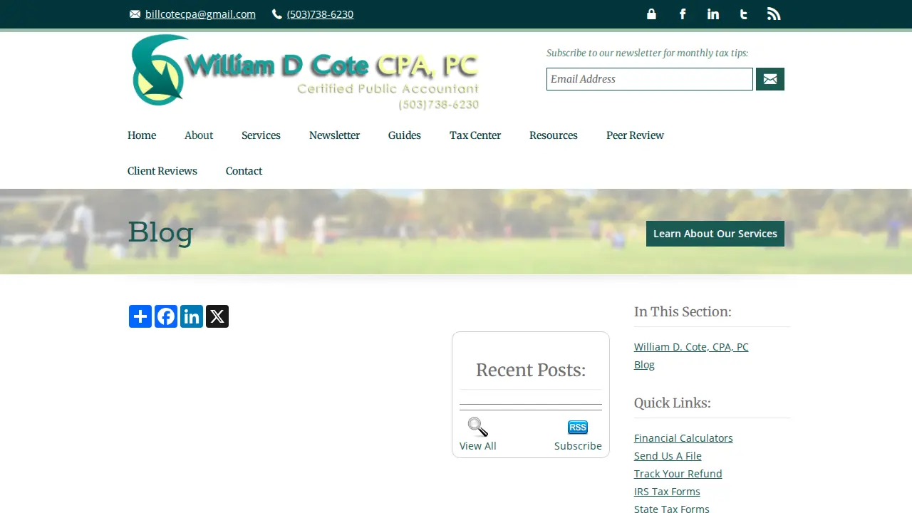Cote William D CPA page