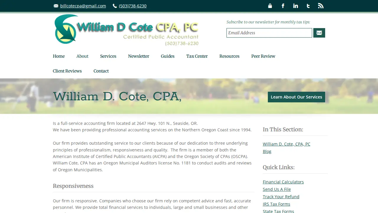 Cote William D CPA page