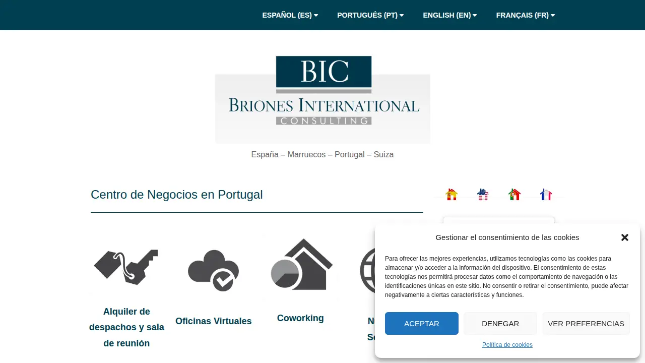 Briones International Consulting SL page