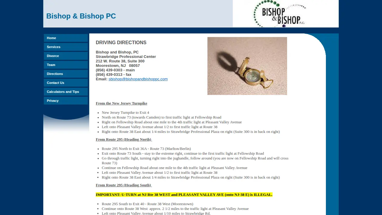 Bishop & Bishop PC page