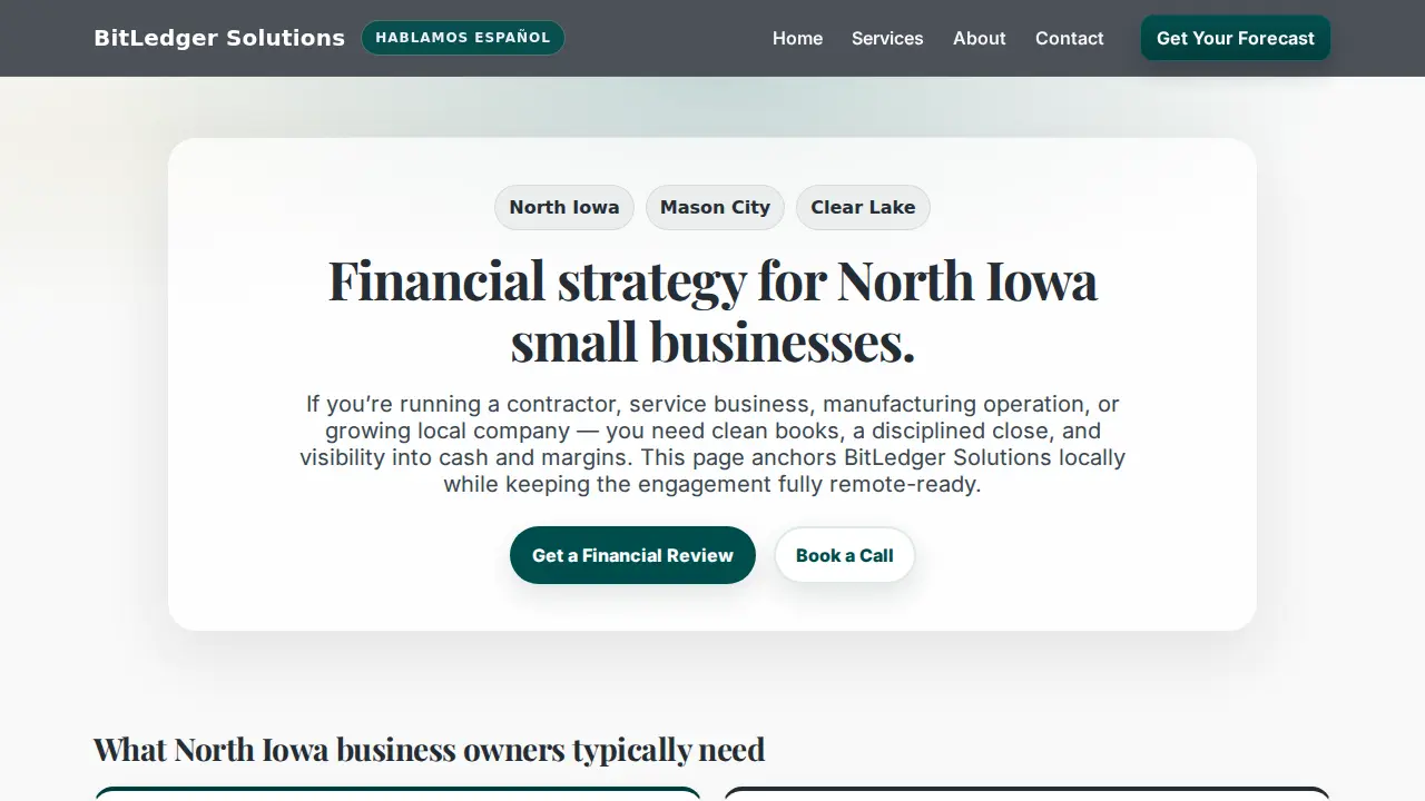 Bitledger Solutions LLC page