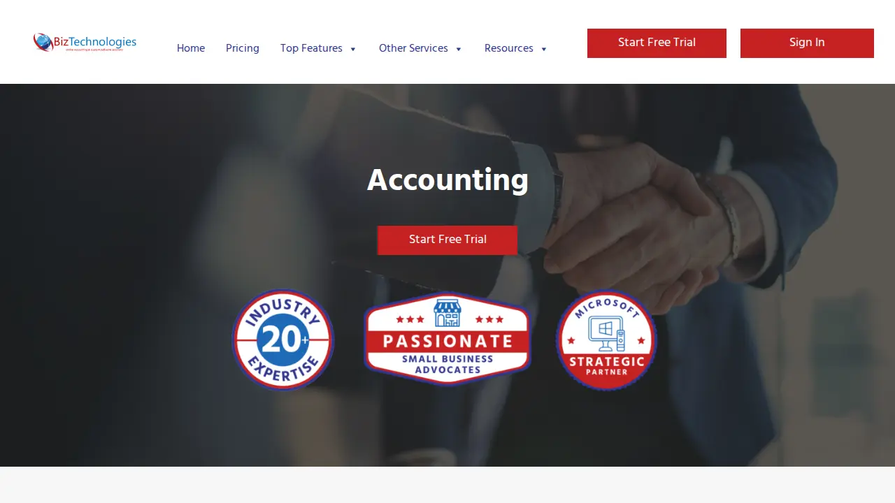 BizTechnologies page