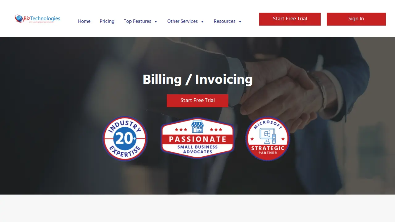 BizTechnologies page