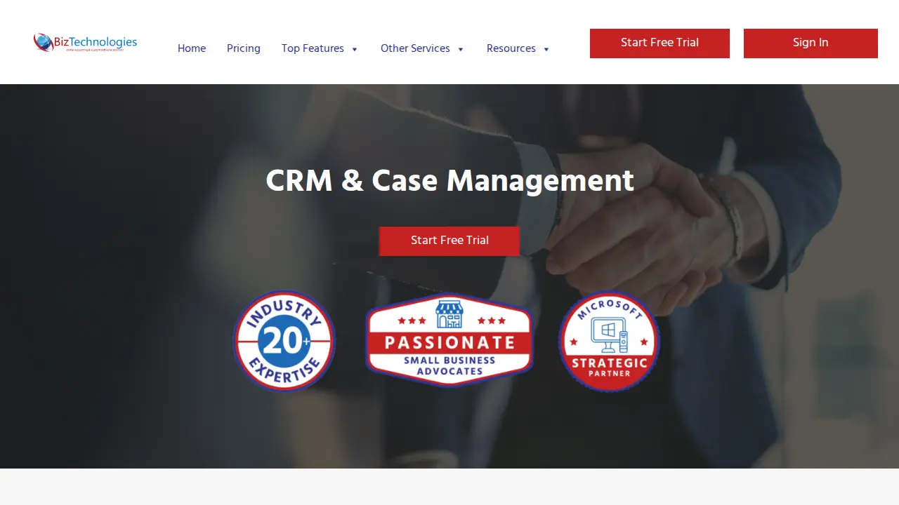 BizTechnologies page