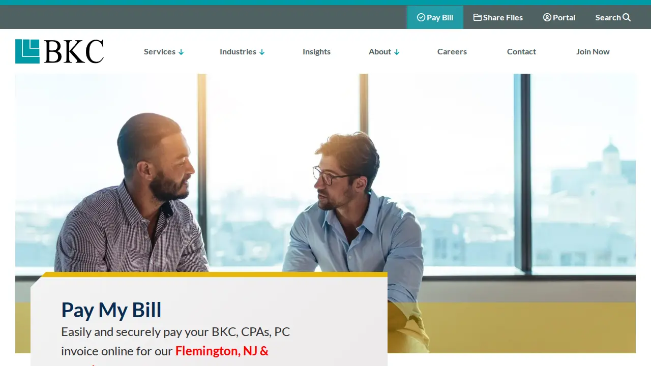 BKC, CPAs, PC page