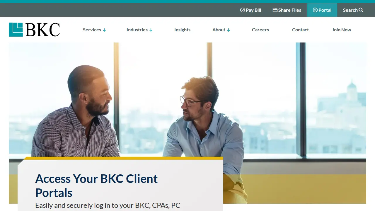 BKC, CPAs, PC page