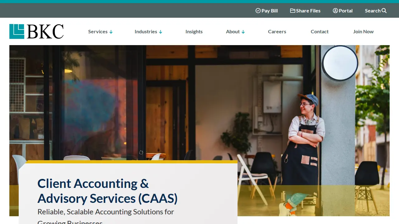 BKC, CPAs, PC page