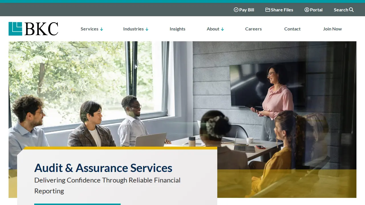 BKC, CPAs, PC page