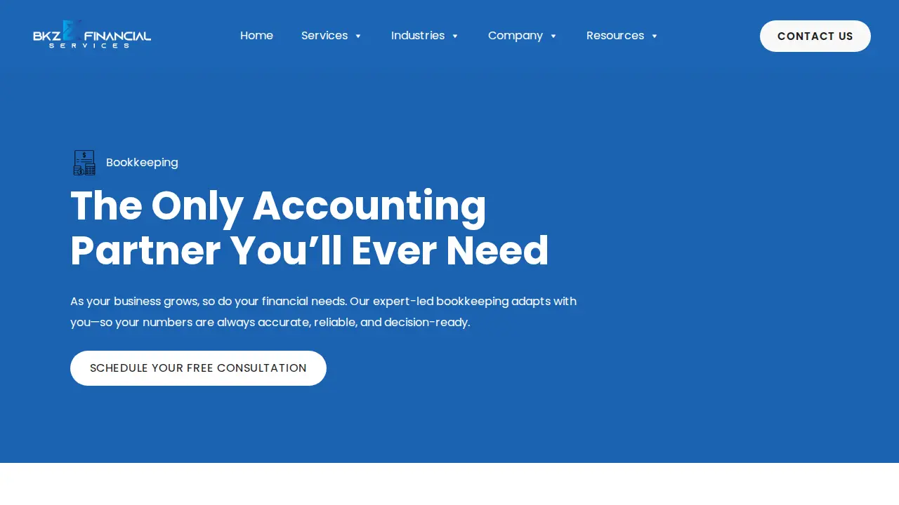 BKZ Financial Services LLC page