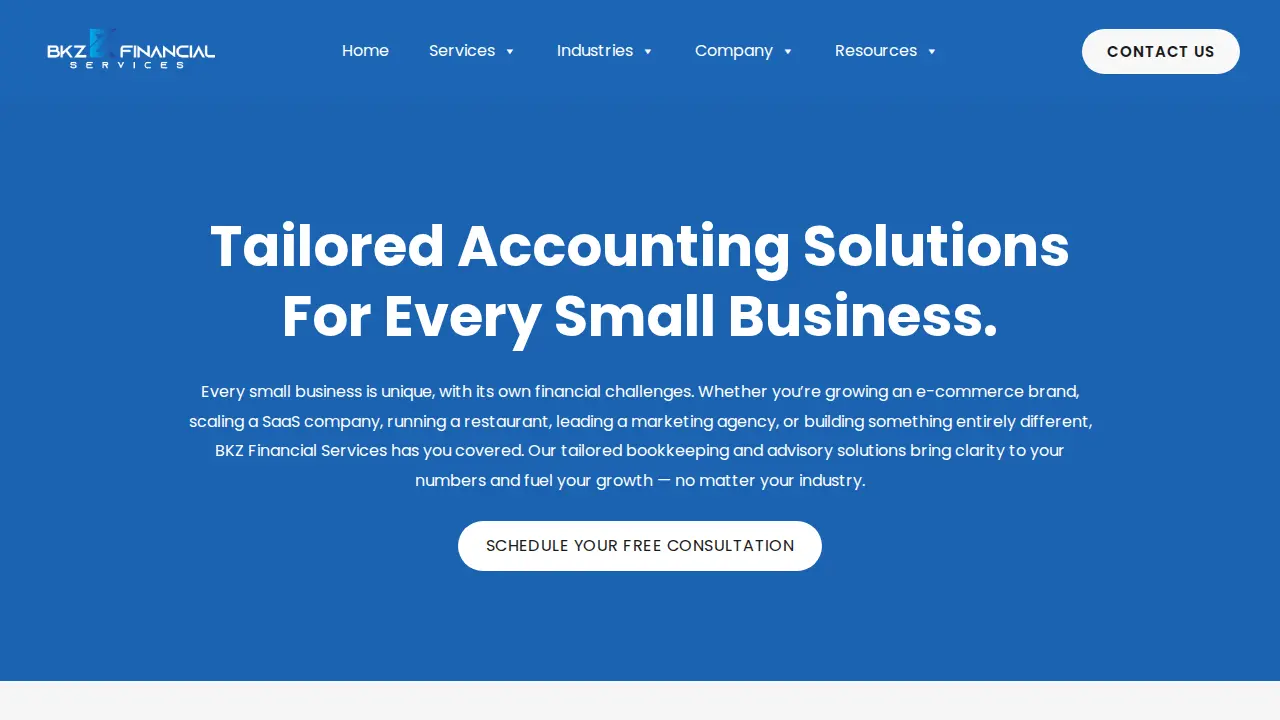 BKZ Financial Services LLC page