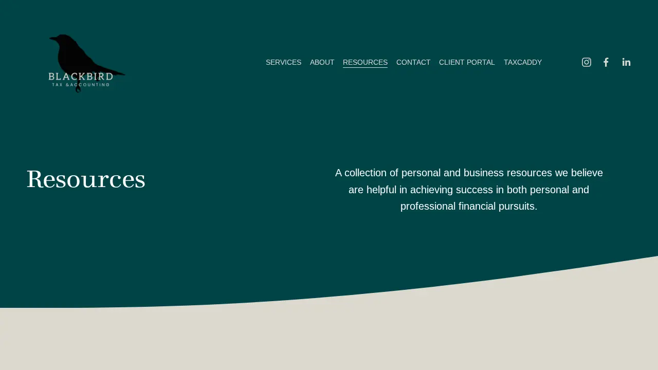 Blackbird Tax & Accounting page