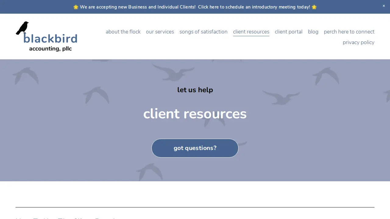 Blackbird Accounting PLLC page