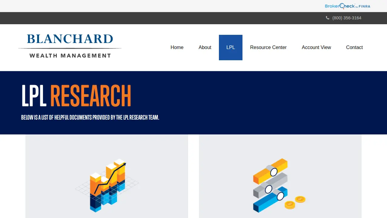 Blanchard Wealth Management page
