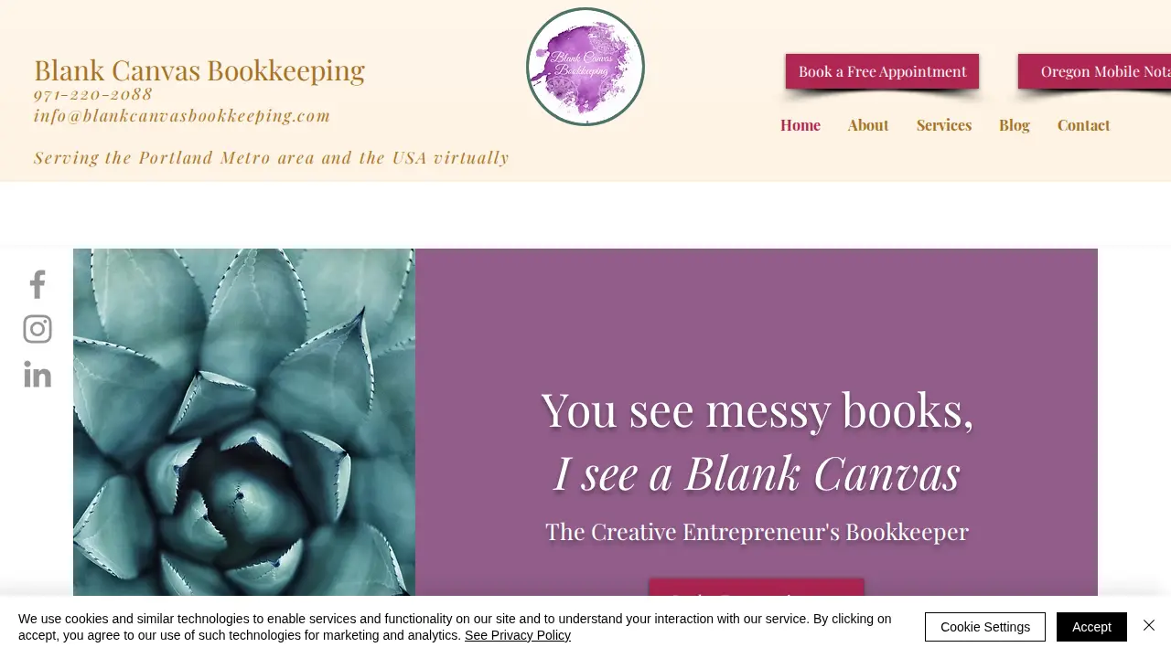 Blank Canvas Bookkeeping