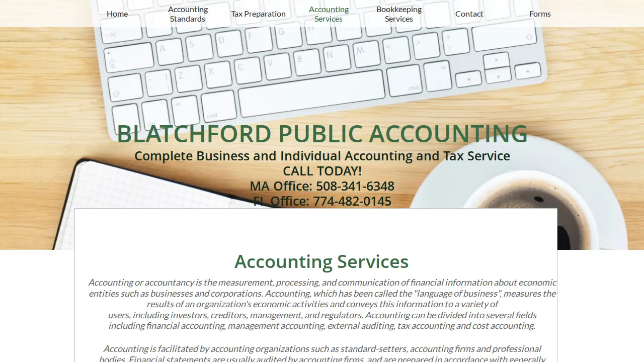 Blatchford Public Accounting page
