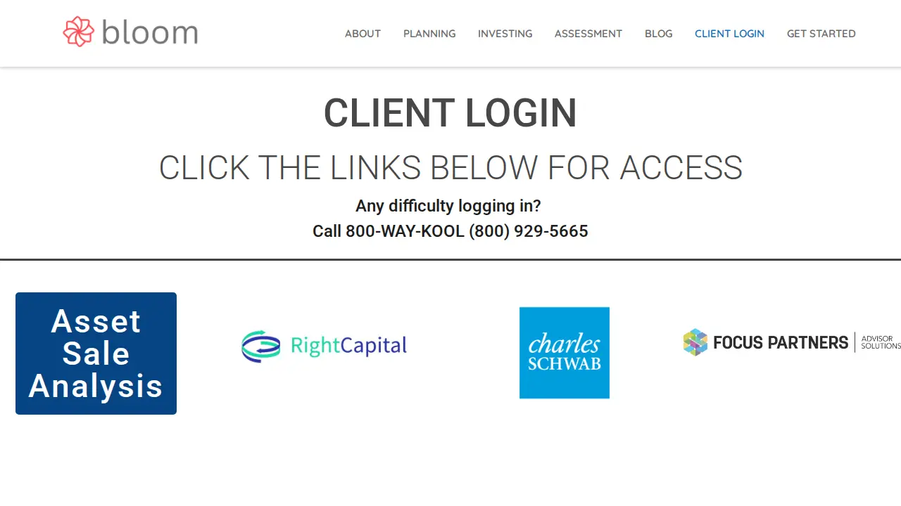 Bloom Financial, LLC page