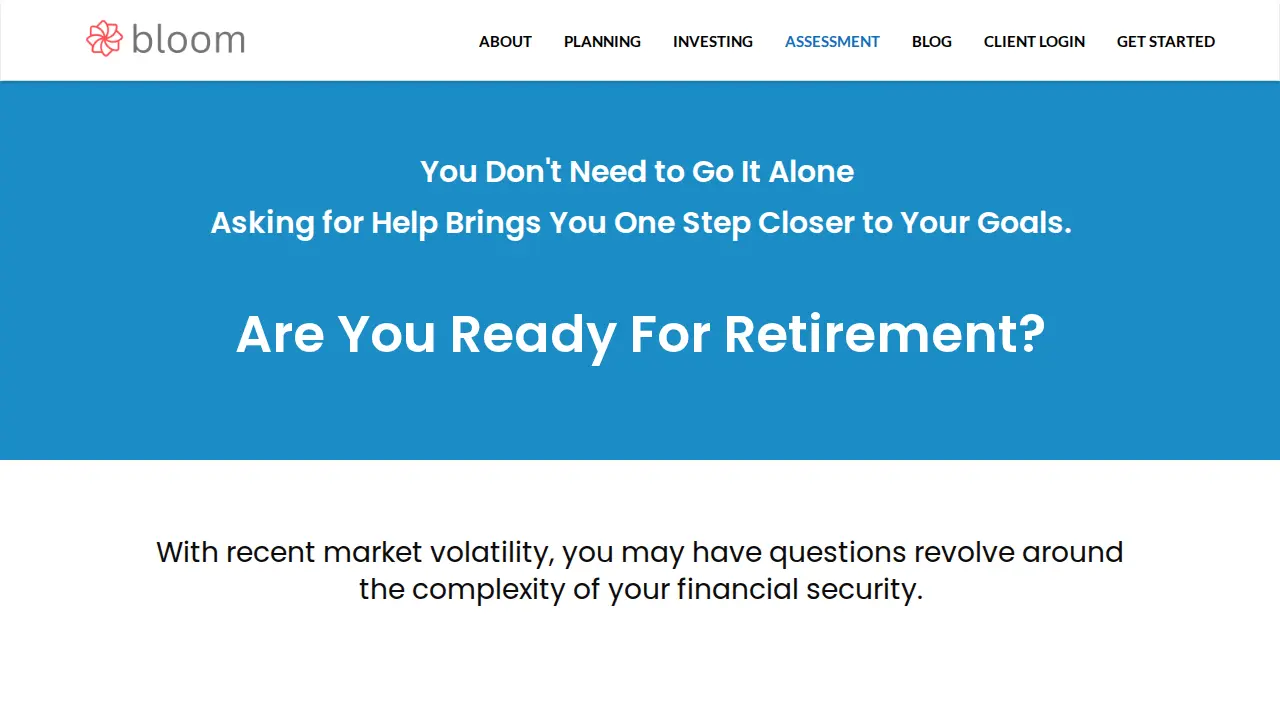 Bloom Financial, LLC page