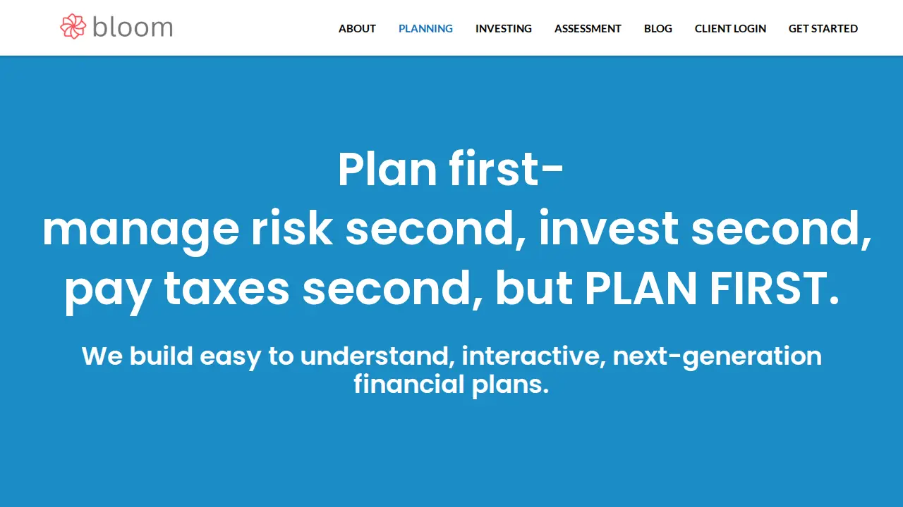 Bloom Financial, LLC page