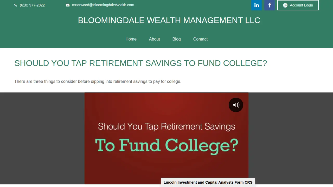 Bloomingdale Wealth Management LLC page