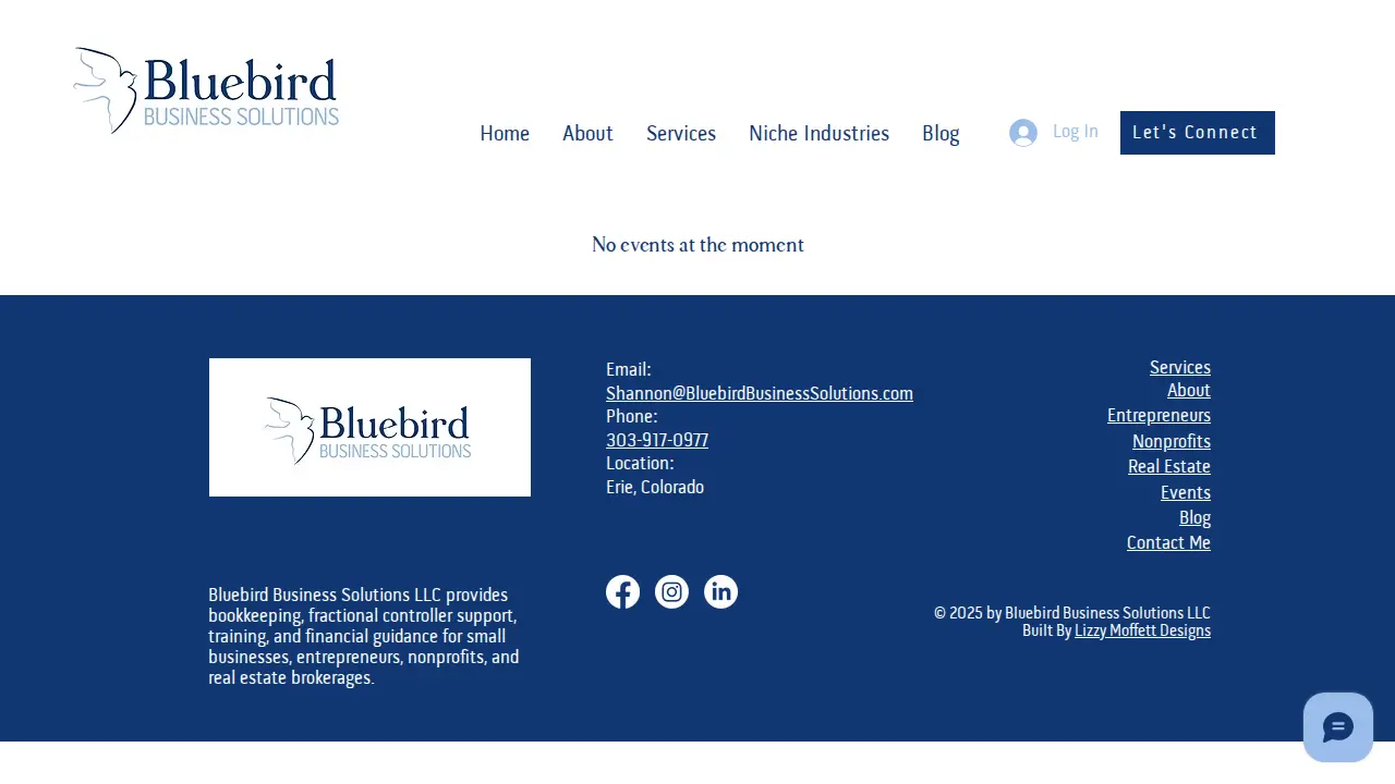 Bluebird Business Solutions LLC page