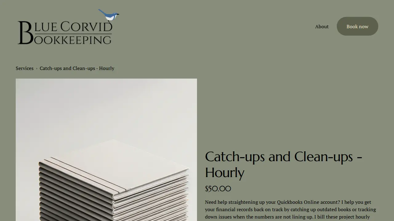 Blue Corvid Bookkeeping LLC page